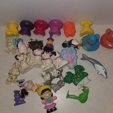 Random lot of small toys/figures McDonald's Crazy Bones Vintage Disney Figures