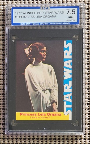 1977 Wonder Bread Star Wars #3 Princess Leia Organa — Raw
