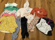 16 Piece Girl Clothes Winter Pants, Shirts, Hooded, Fleece Coat, Dresses 18-24M