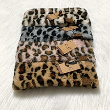 C.C Faux Fur Leopard Headband, Winter Headwrap, Premium Headband, Warm Headband
