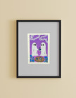 Original ACEO Acrylic Paint “Boo Brew Buddies" Tiny Art, MeMaries — photo 1