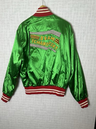 Bram Tchaikovsky Green Satin Polydor Jacket Holloway Size Large Vintage