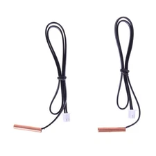 2Pcs 30cm ntc thermistor temperature sensor probe wire 10k 1% 3950 cable