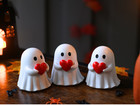 Mini Halloween Ghost Figurine Desktop Cute Halloween Decor Spooky Tabletop Decor