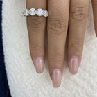 3.5ct Round Band Ring Yellow Gold 14K Labcreated Diamond F/VS — photo 9