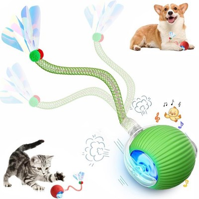 Speed 2.0 Tail Interactive Cat Toys for Indoor Cats, Chirping & Motion Activa...