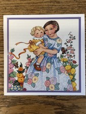 Mary Engelbreit Handmade Greeting Card -Mother And Daughter