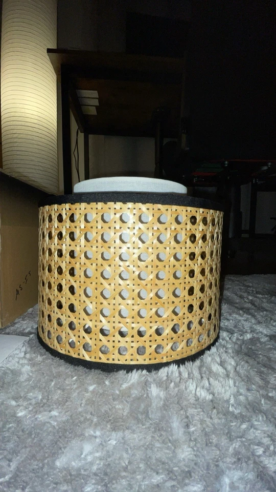 Pantalla de lámpara de ratán IKEA SYMFONISK para base de lámpara de altavoz - Totalmente nueva Foto 4 de 4