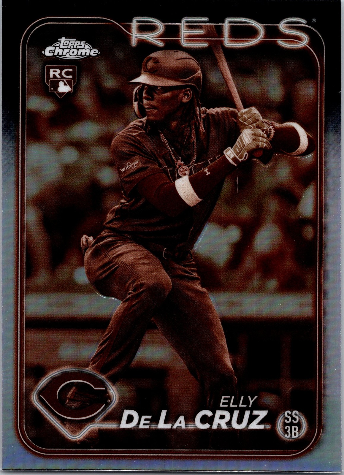 2024 Topps Chrome #44 Elly De La Cruz Sepia Refractors