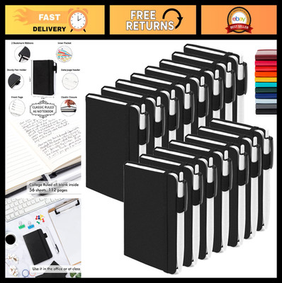 15 Pack Mini Notebooks with Pens - Cute Pocket Journals, Lined Notepads for Scho