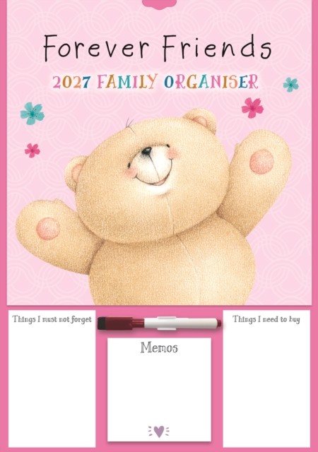 Carousel Worldwide 2027 Forever Friends A3 Wall Planner Month | Spiral | 2026 - Image 2