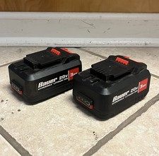 Bauer 20v 3.0 Ah 2-PACK High Capacity lithium Batteries - Used - Lot of 2 