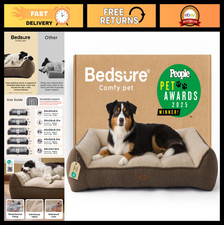 Extra Large Orthopedic Dog Bed - Thick Supportive Pet Sofa, Waterproof Cover, So