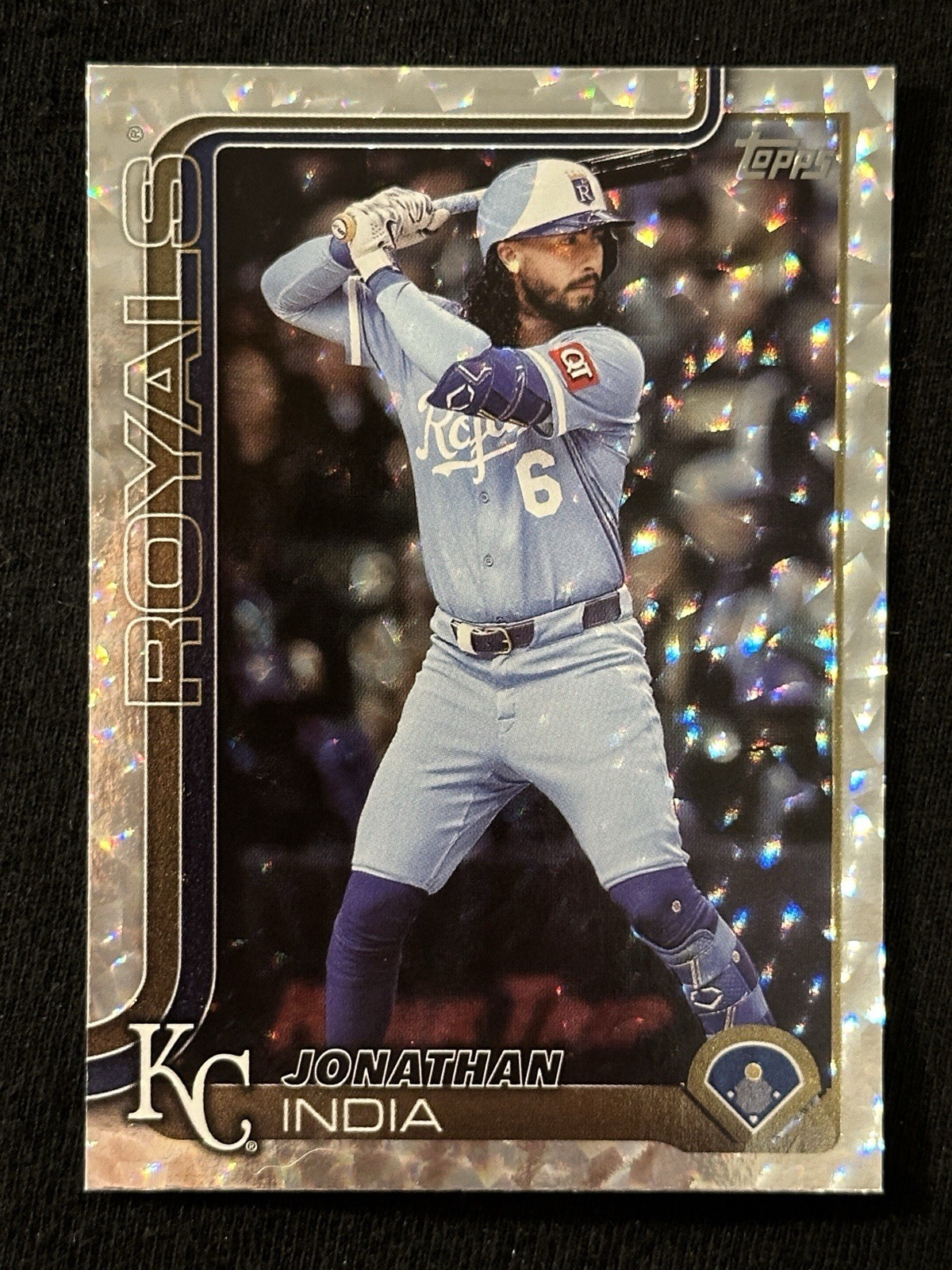 2025 Topps Update Jonathan India #US175 Silver FoilBoard Kansas City Royals