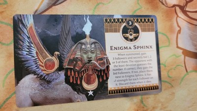 Dice Tower 2022 Promo CMON Ankh Gods of Egypt Enigma Sphinx Promo