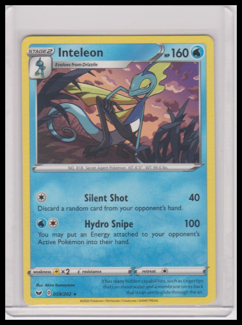 Inteleon (059) SWSH01: Sword & Shield Base Set #059/202
