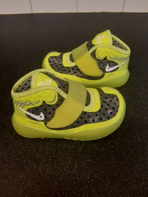 Nike KY Breezy Infant Baby Trainers Size Uk 5.5 EU 22.5 Neon Yellow VGC