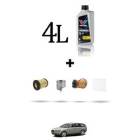 Hoffcar Wartungsset 4 Filter Und 4L ÖL FüR Volvo V50 1.6 D2 84KW Ab 2010