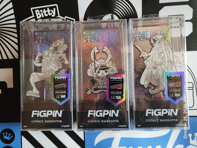 NYCC 2024 2025 Figpin One Piece Set LE150 Luffy Buggy Chopper