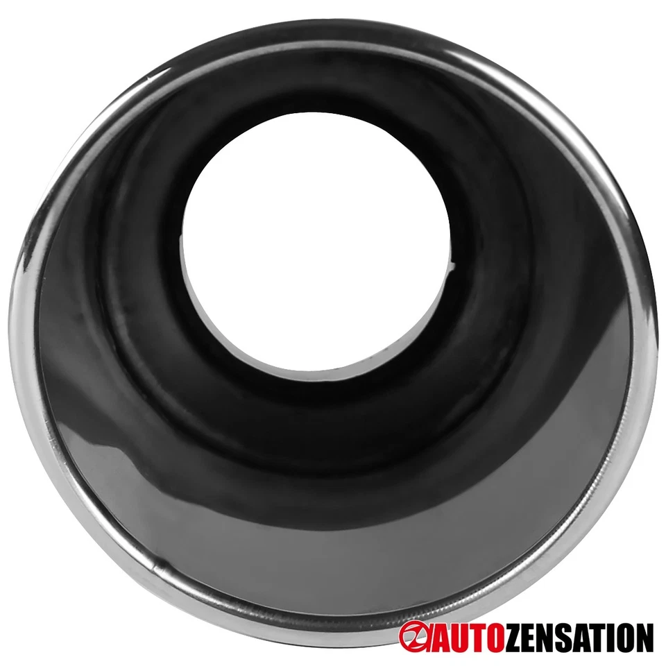 Chrome 4" X 6" X 15" Stainless Steel Slant Tip Bolt On Diesel Exhaust Tip Foto 3 de 4