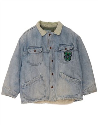 Uniform Herren Jeans Sherpa Jacke UK 42 XL Blau AW29