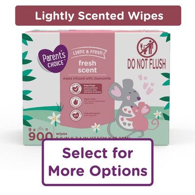 Parent's Choice Fragrance Baby Wipes - 900 Counts