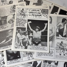 Lot of 24 - Memphis Wrestling - Action Ringside Programs Jerry Lawler RARE 1977