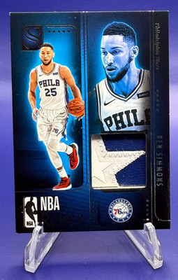 Ben Simmons NBA Relics Panini Silhouette 2024-25 Sixers Game Used Worn Star