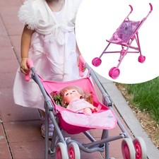 Poussette décorative pour poupée, poussette-canne pour fête