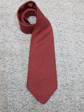 Vintage Brooks Brothers Makers Tie Red Geometric Silk Long 64"x3.75" Made in USA