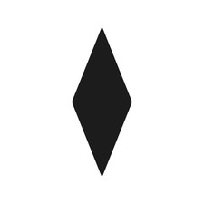 Diamond Rounded Corners Vinyl Decal Diamond Symbol Sticker