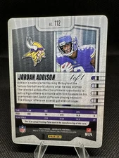 2023 Panini Absolute Rookies Jordan Addison #112 Printing Plate Purple 1/1 (RC)