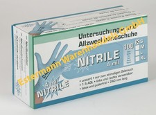 Rękawiczki nitrylowe Kerbl klasyczne bezpudrowe, 100 szt. Xl