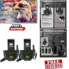 W01 Walkie Talkies 2 Pack - Ideal for Hunting and Construction, Sound Isolation