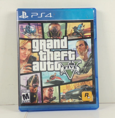 Grand Theft Auto V (PS4, 2015) Complete CIB With Map & Manual Not for Resale