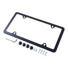 82120010399 Fits For Bmw License Plate Frame Stainless Steel Black Slimline 82120010399 Fits For Bmw License Plate Frame Stainless Steel Black Slimline