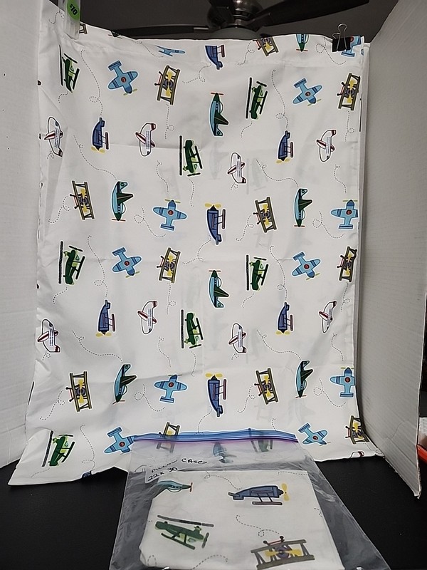 Planes   Handmade Pillow Cases 22 X 30  (2)  New Printed Both Sides