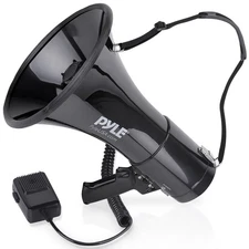 Pyle 50Watt Professional Megaphone With Siren & Aux-Input For MP3 PMP53IN