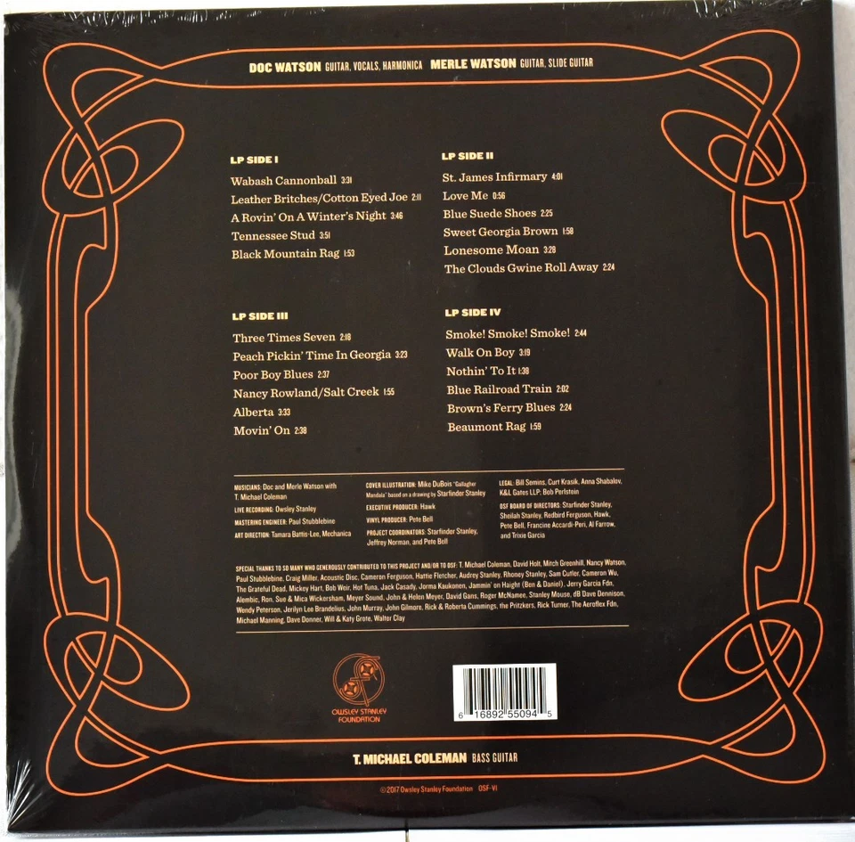 AUDIOPHILE OSF-V1 Half Speed DOC & MERLE WATSON "Never Same Way-Live" #2LP 45 SS - Image 2 of 2