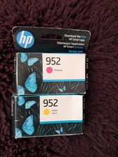 02-PACK HP GENUINE 952 COLOR Yellow/Magenta INK RETAIL BOX OFFICEJET PRO