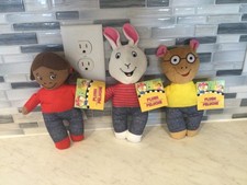 ARTHUR TELEVISION SERIES-ARTHUR,FRANCINE BUSTER PLUSH LOT NEW WITH TAGS