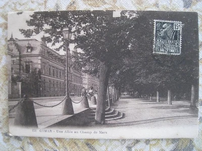 CPA. COLMAR . Une Allée au Champ de Mars - Photo 1/2