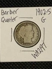1902-S Barber Quarter  G   *Tougher Date*