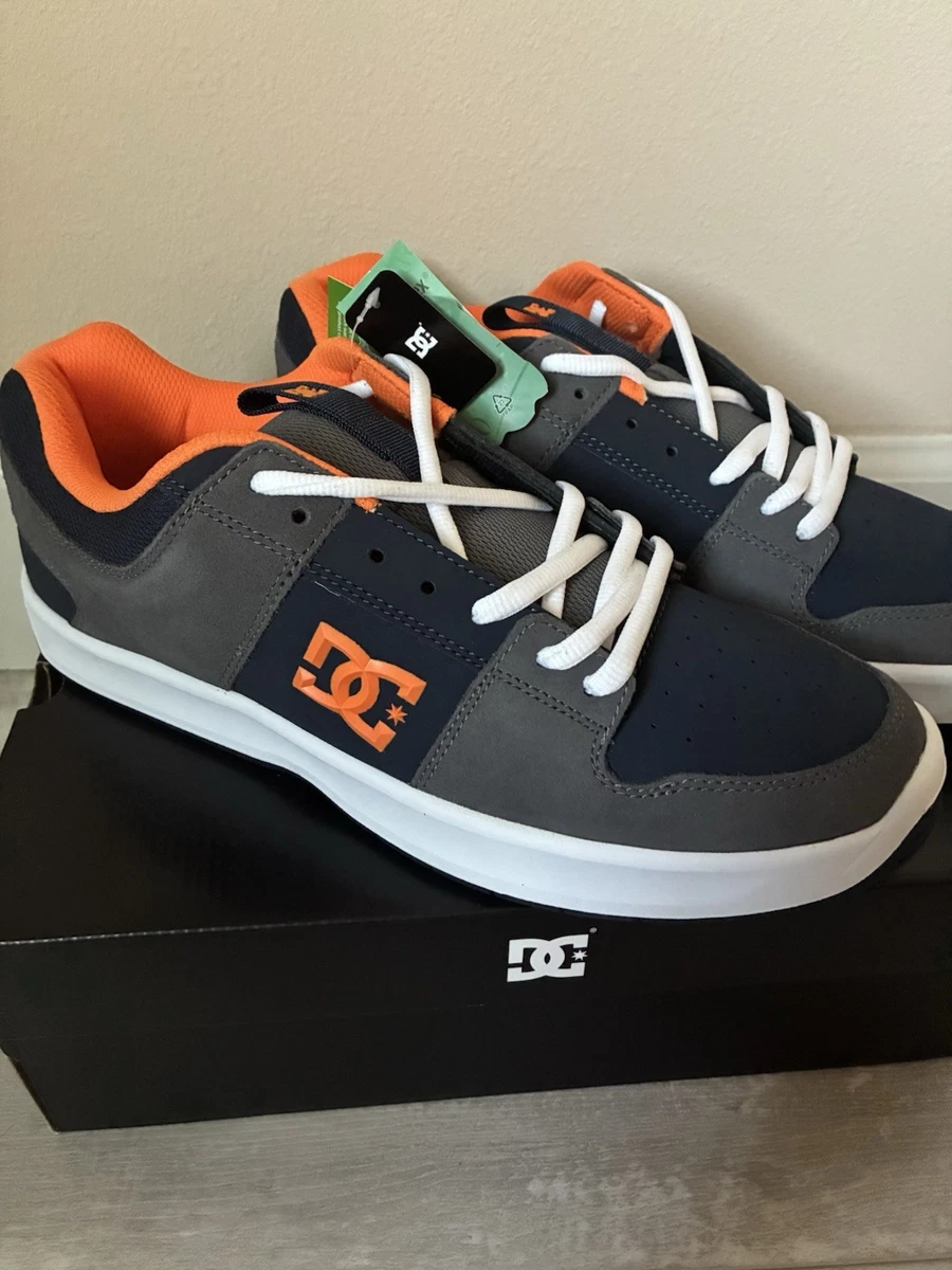 Nice size 13 suede skateboard shoes, gray exterior orange Creager grey/orange - skate shoes | éS Skateboarding main image 3