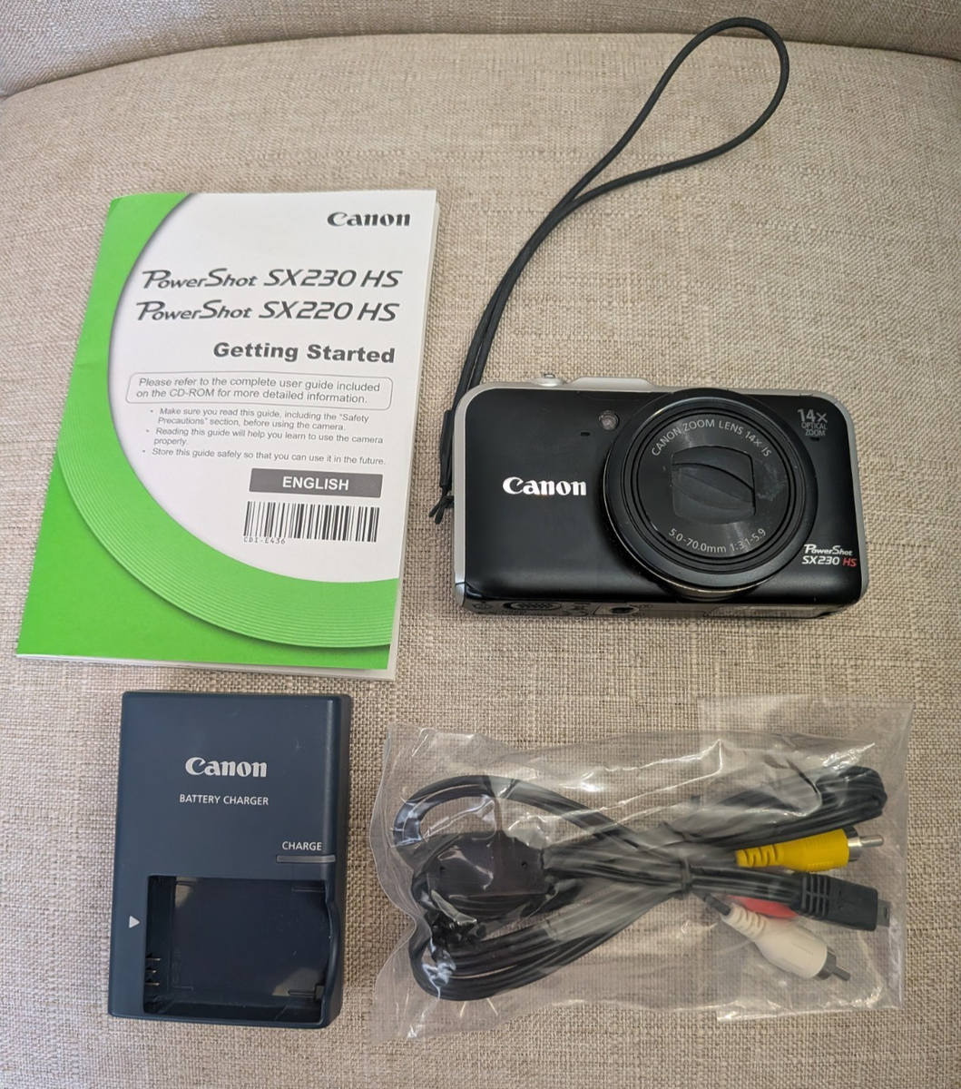 Canon PowerShot SX230 HS Digital Camera 12.1MP 14x Optical Zoom