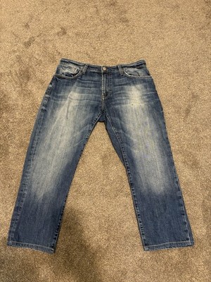 Mavi Jeans Men's 36x32 (Fits 36x27) Straight Leg Dark Blue Stretch Denim Pants