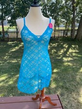Blue Lace Chemise Plus Size 2X Lingerie Dress Delta Burke