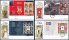 Set of 4 2009 GB Treasures of the Archive Prestige Pane Benham BLCS434 FDC