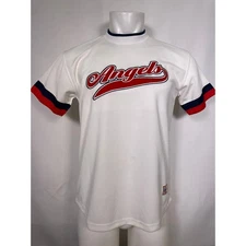 Los Angeles Angels MLB Baseball White Jersey Youth LARGE 16-18