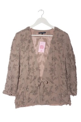 FRENCH CONNECTION Blusenjacke Damen Jacke Gr. DE 42 creme Elegant